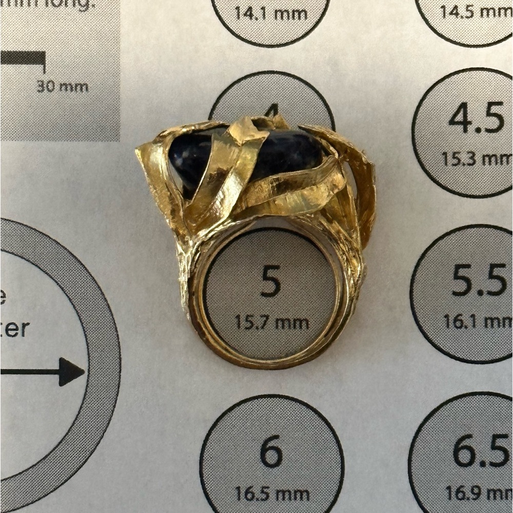 Vintage Cellini gold tone ring - Picture 2 of 6